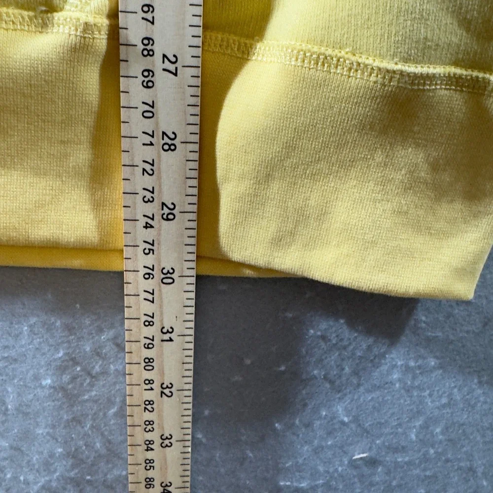 1707 | Polo Ralph Lauren Collegiate Logo Fleece Pullover Hoodie Yellow Mens XXL